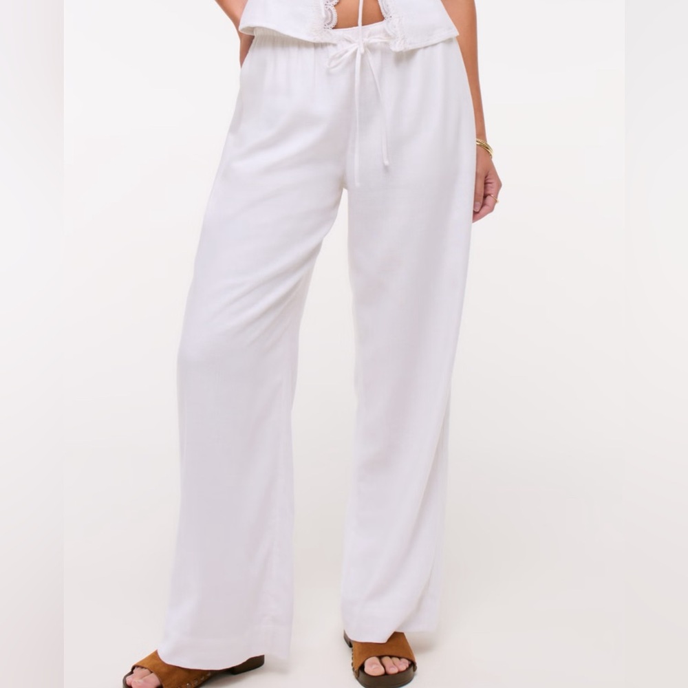 Abercrombie & Fitch Linen Pull On Pant